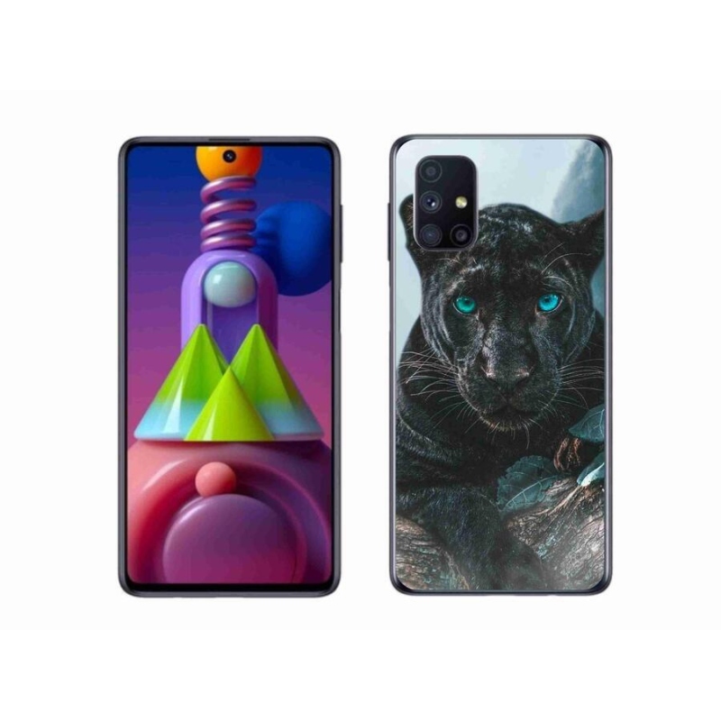 Gélový kryt mmCase na mobil Samsung Galaxy M51 - čierny panter