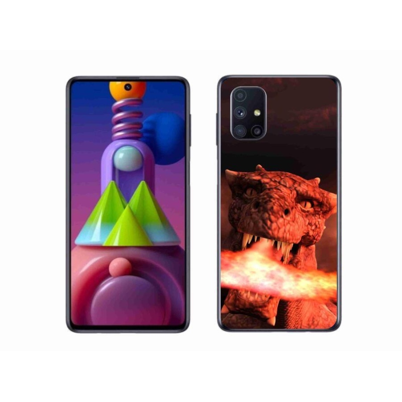 Gélový kryt mmCase na mobil Samsung Galaxy M51 - drak