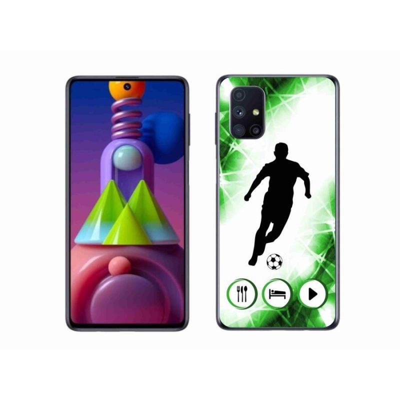 Gélový kryt mmCase na mobil Samsung Galaxy M51 - futbalista