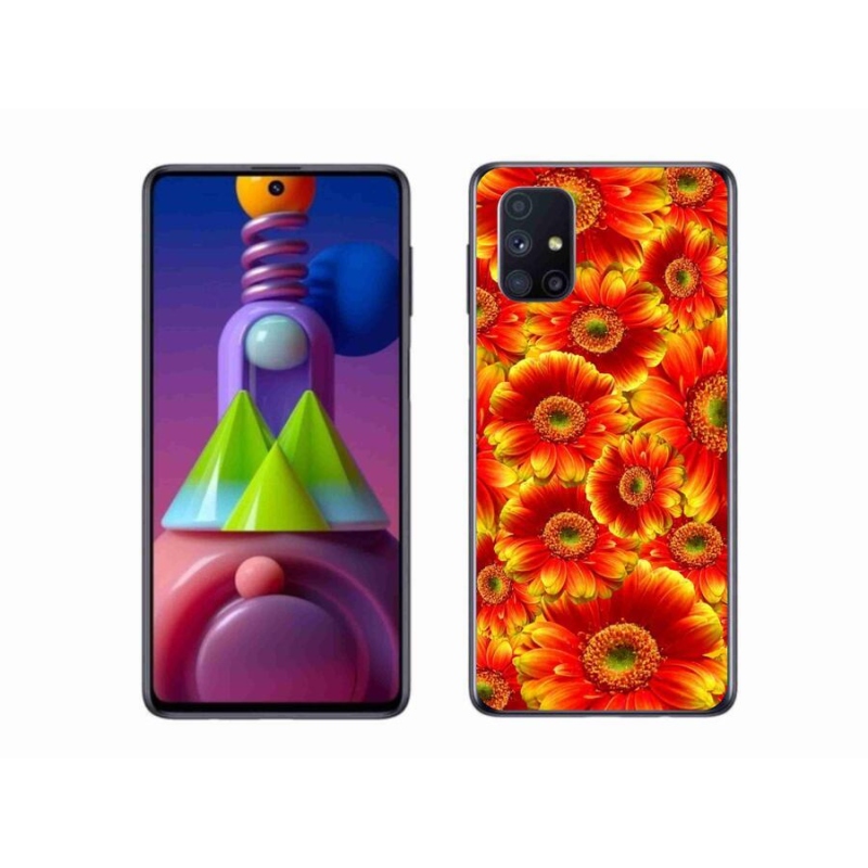 Gélový kryt mmCase na mobil Samsung Galaxy M51 - gerbera 1