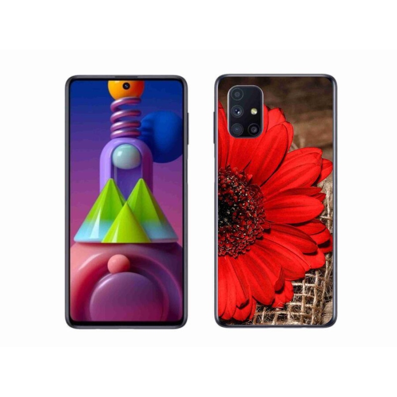 Gélový kryt mmCase na mobil Samsung Galaxy M51 - gerbera