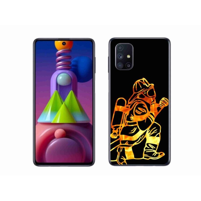 Gélový kryt mmCase na mobil Samsung Galaxy M51 - hasič 1