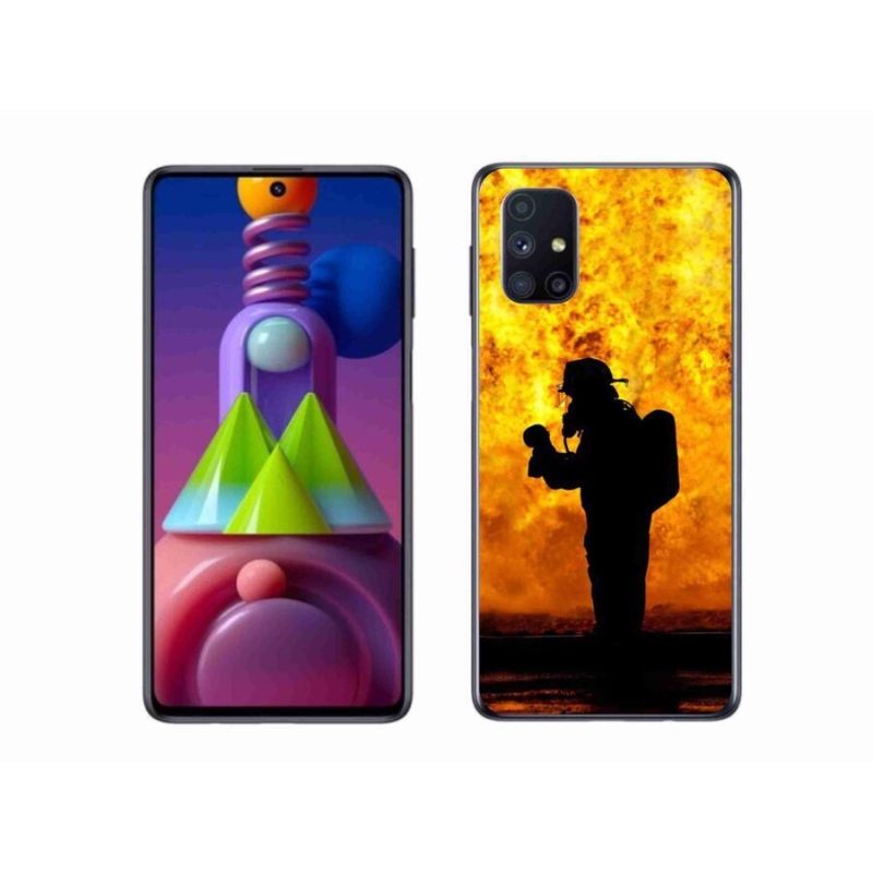 Gélový kryt mmCase na mobil Samsung Galaxy M51 - hasič