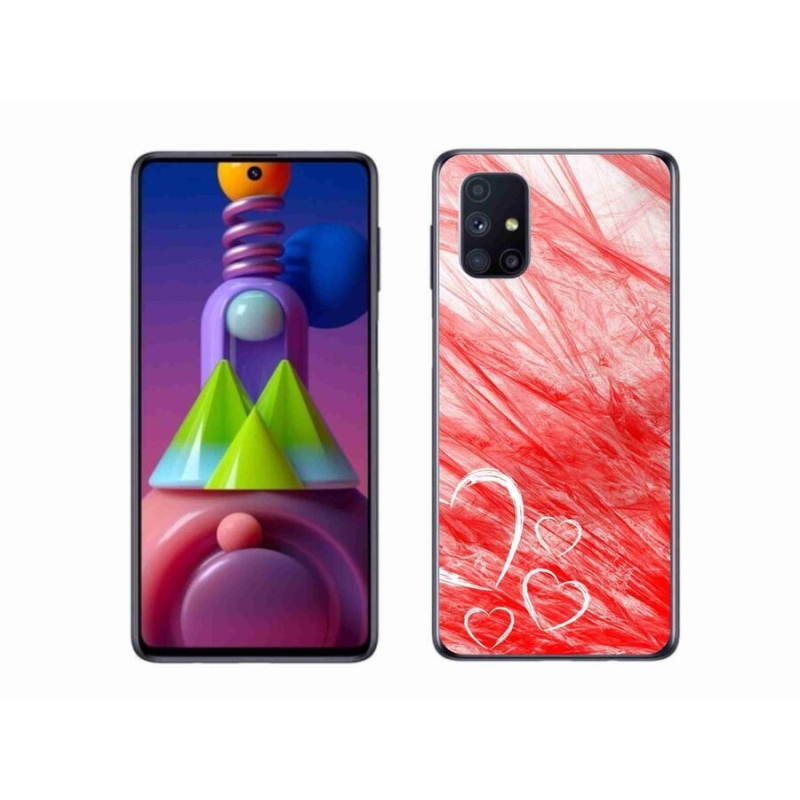 Gélový kryt mmCase na mobil Samsung Galaxy M51 - heart