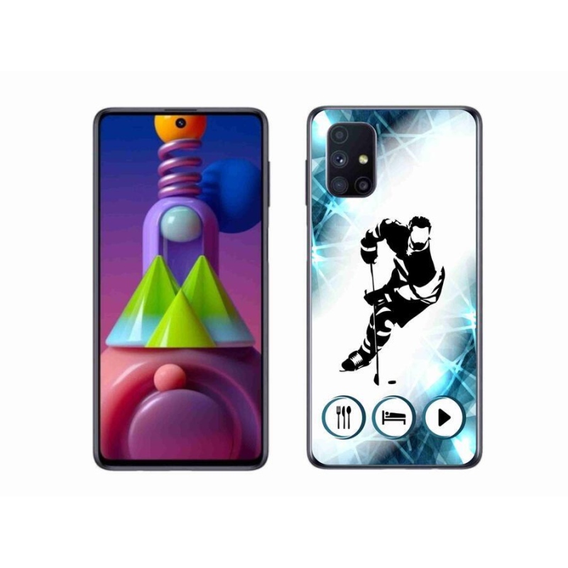 Gélový kryt mmCase na mobil Samsung Galaxy M51 - hokej 1