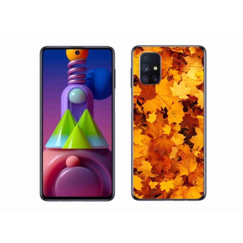 Gélový kryt mmCase na mobil Samsung Galaxy M51 - javorové listy