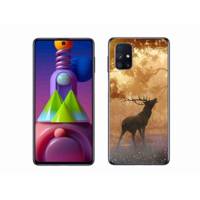 Gélový kryt mmCase na mobil Samsung Galaxy M51 - jeleň v ruji