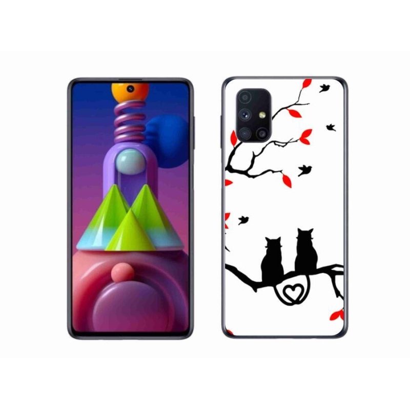 Gélový kryt mmCase na mobil Samsung Galaxy M51 - mačací láska