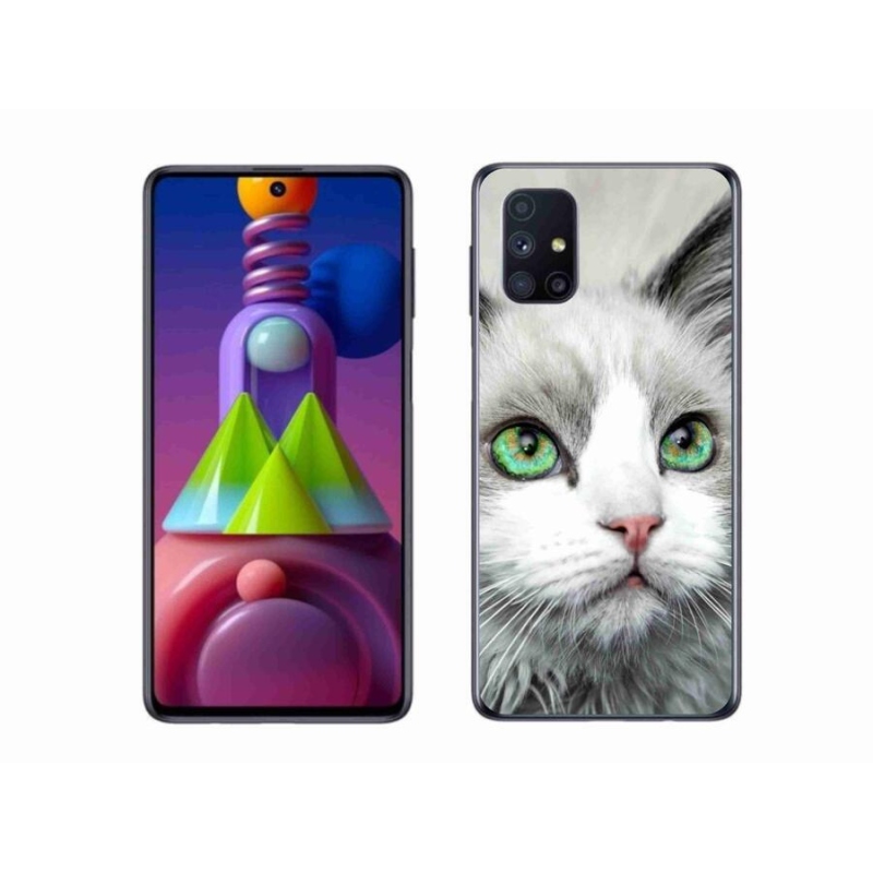 Gélový kryt mmCase na mobil Samsung Galaxy M51 - mačací pohľad