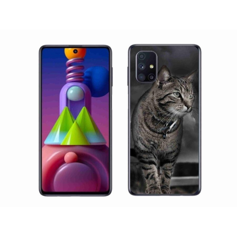 Gélový kryt mmCase na mobil Samsung Galaxy M51 - mačka