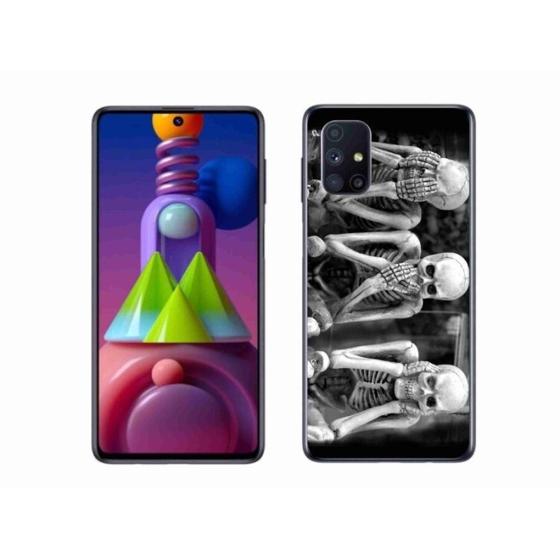 Gélový kryt mmCase na mobil Samsung Galaxy M51 - kostlivci