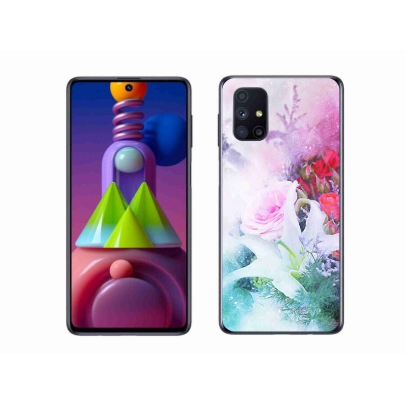 Gélový kryt mmCase na mobil Samsung Galaxy M51 - kvety 4