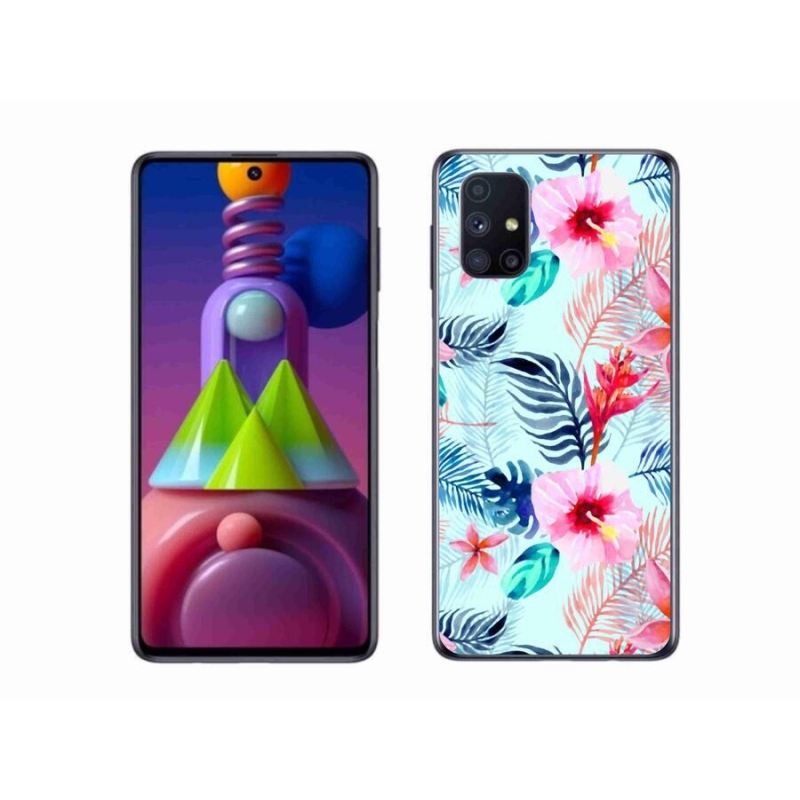 Gélový kryt mmCase na mobil Samsung Galaxy M51 - kvety