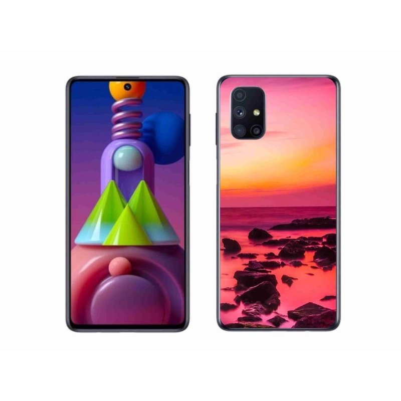 Gélový kryt mmCase na mobil Samsung Galaxy M51 - more a žiara