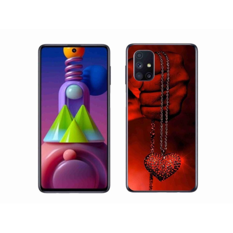 Gélový kryt mmCase na mobil Samsung Galaxy M51 - náhrdelník