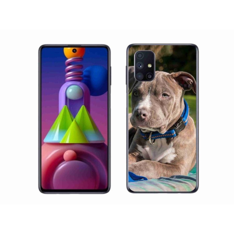 Gélový kryt mmCase na mobil Samsung Galaxy M51 - pitbull