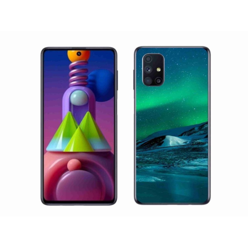 Gélový kryt mmCase na mobil Samsung Galaxy M51 - polárna žiara