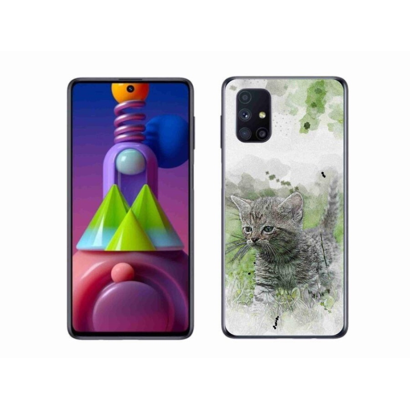 Gélový kryt mmCase na mobil Samsung Galaxy M51 - roztomilé mačiatko 1