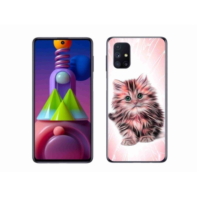 Gélový kryt mmCase na mobil Samsung Galaxy M51 - roztomilé mačiatko