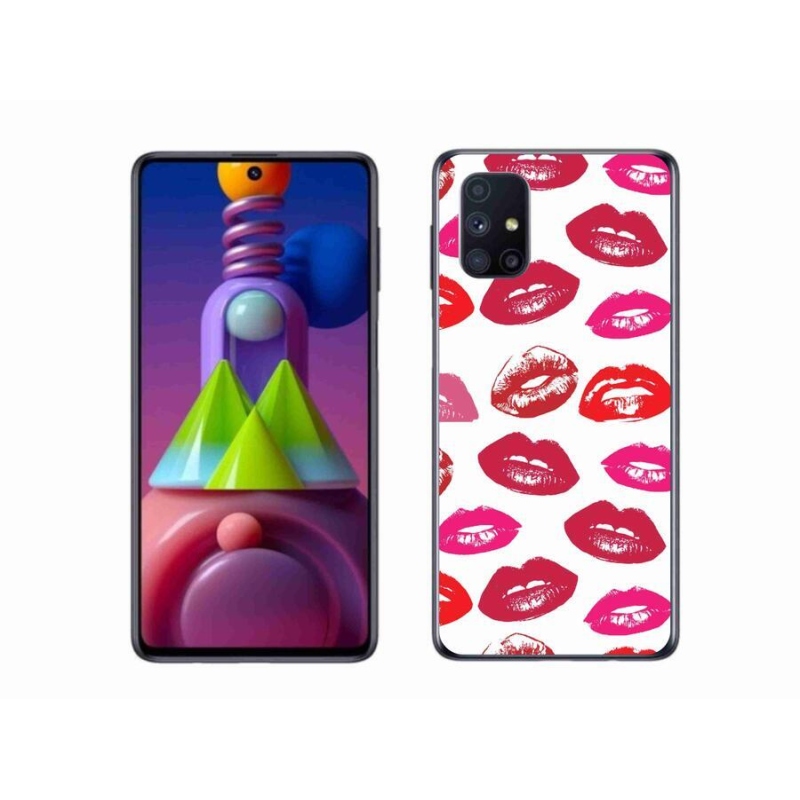 Gélový kryt mmCase na mobil Samsung Galaxy M51 - pery