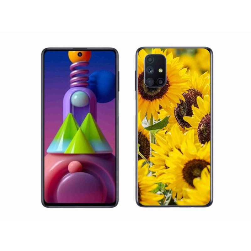 Gélový kryt mmCase na mobil Samsung Galaxy M51 - slnečnica