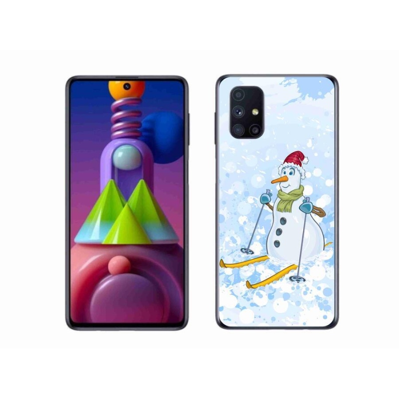 Gélový kryt mmCase na mobil Samsung Galaxy M51 - snehuliak