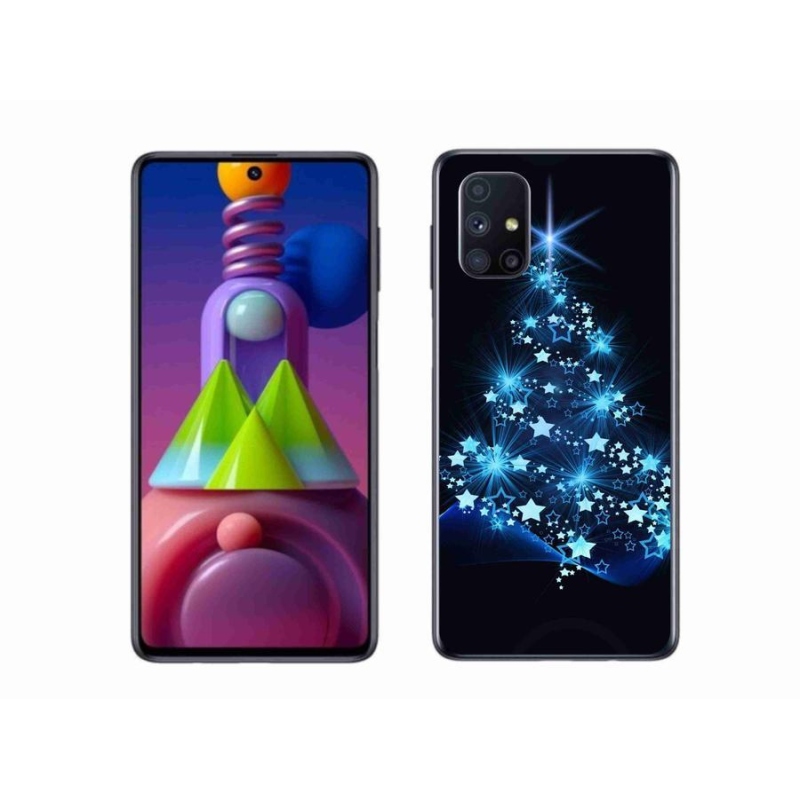 Gélový kryt mmCase na mobil Samsung Galaxy M51 - vianočný stromček