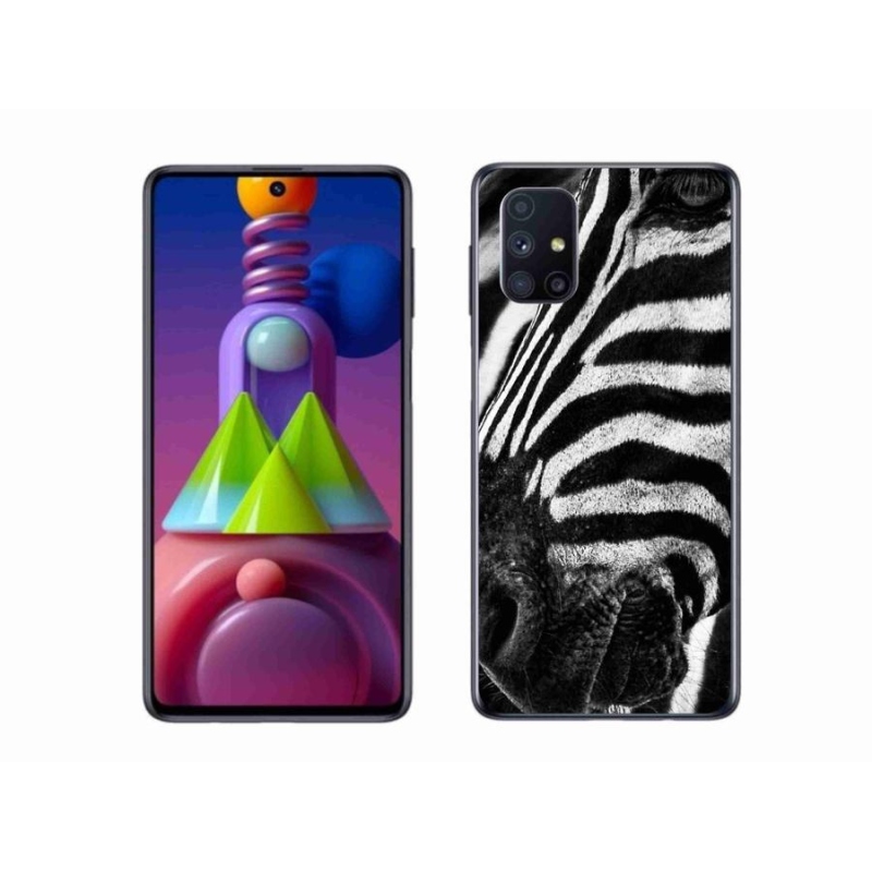 Gélový kryt mmCase na mobil Samsung Galaxy M51 - zebra