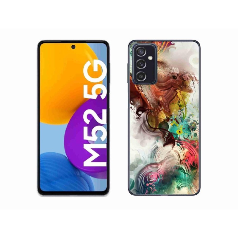 Gélový kryt mmCase na mobil Samsung Galaxy M52 5G - abstrakt 1