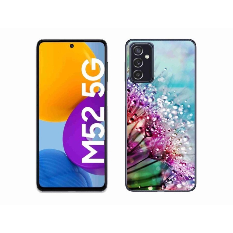 Gélový kryt mmCase na mobil Samsung Galaxy M52 5G - farebné kvety