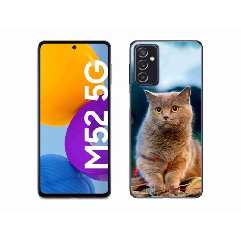 Gélový kryt mmCase na mobil Samsung Galaxy M52 5G - britská modrá 2