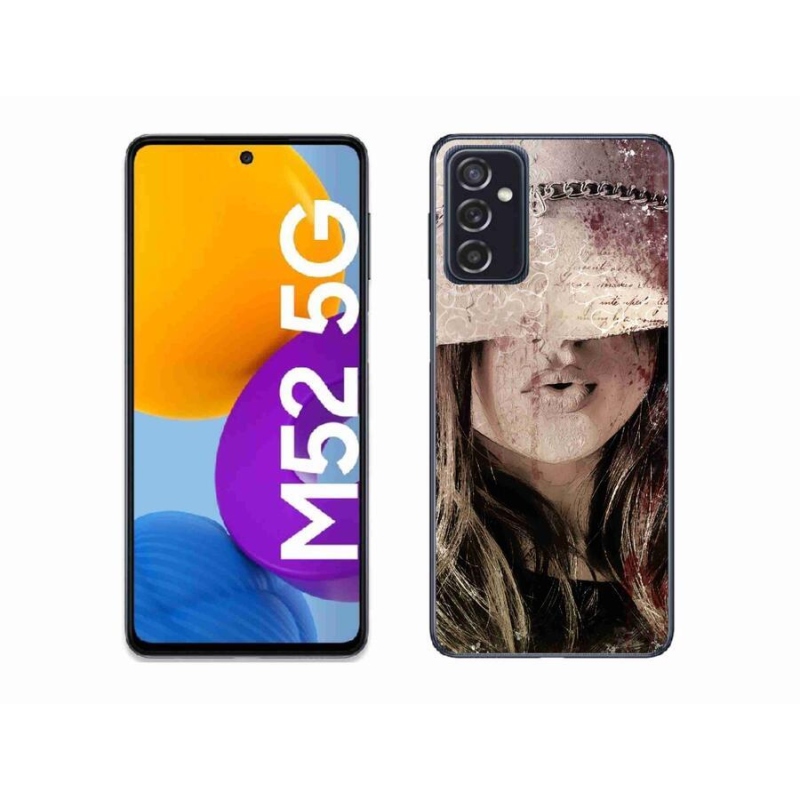 Gélový kryt mmCase na mobil Samsung Galaxy M52 5G - dievča