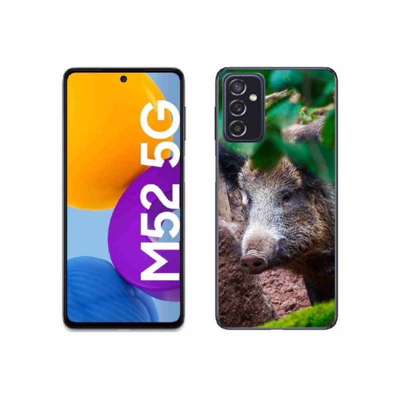 Gélový kryt mmCase na mobil Samsung Galaxy M52 5G - divoké prasa