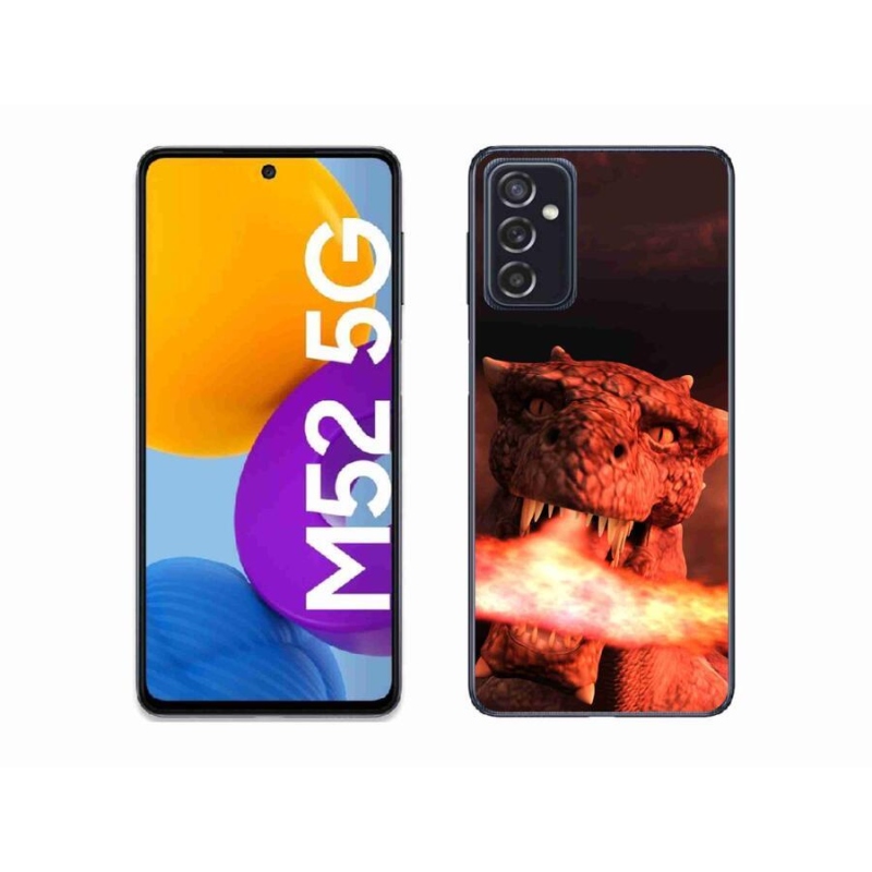 Gélový kryt mmCase na mobil Samsung Galaxy M52 5G - drak