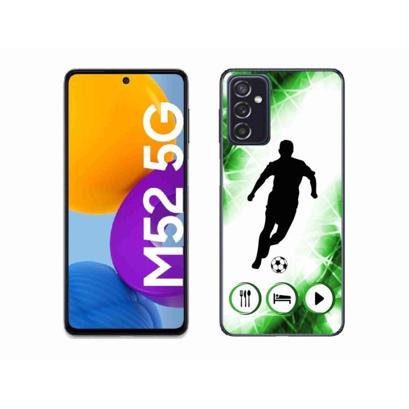 Gélový kryt mmCase na mobil Samsung Galaxy M52 5G - futbalista