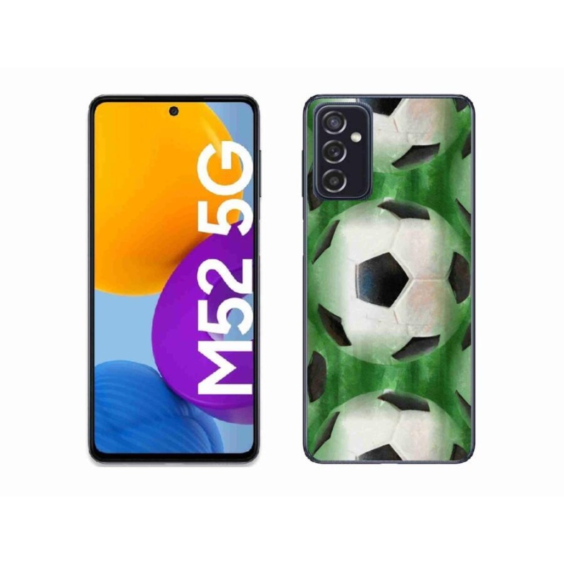 Gélový kryt mmCase na mobil Samsung Galaxy M52 5G - futbalová lopta