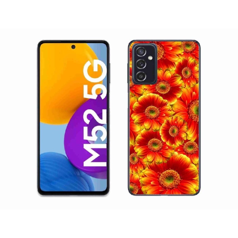 Gélový kryt mmCase na mobil Samsung Galaxy M52 5G - gerbera 1