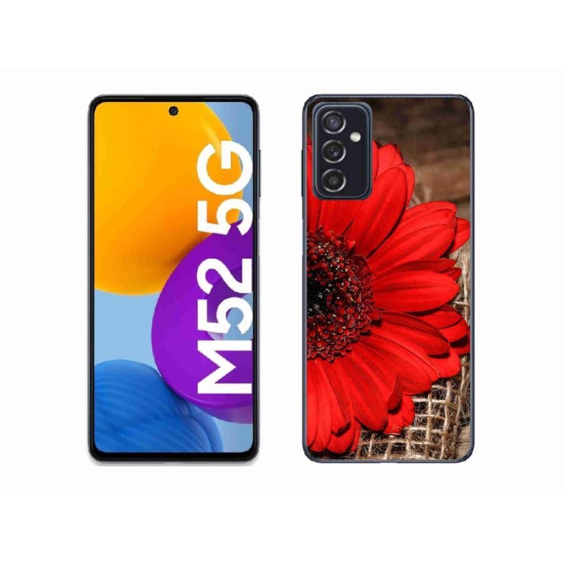 Gélový kryt mmCase na mobil Samsung Galaxy M52 5G - gerbera