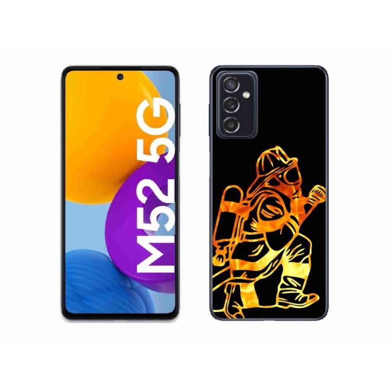 Gélový kryt mmCase na mobil Samsung Galaxy M52 5G - hasič 1