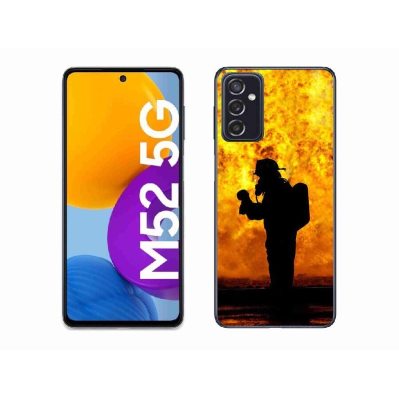 Gélový kryt mmCase na mobil Samsung Galaxy M52 5G - hasič