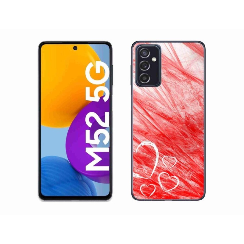 Gélový kryt mmCase na mobil Samsung Galaxy M52 5G - heart