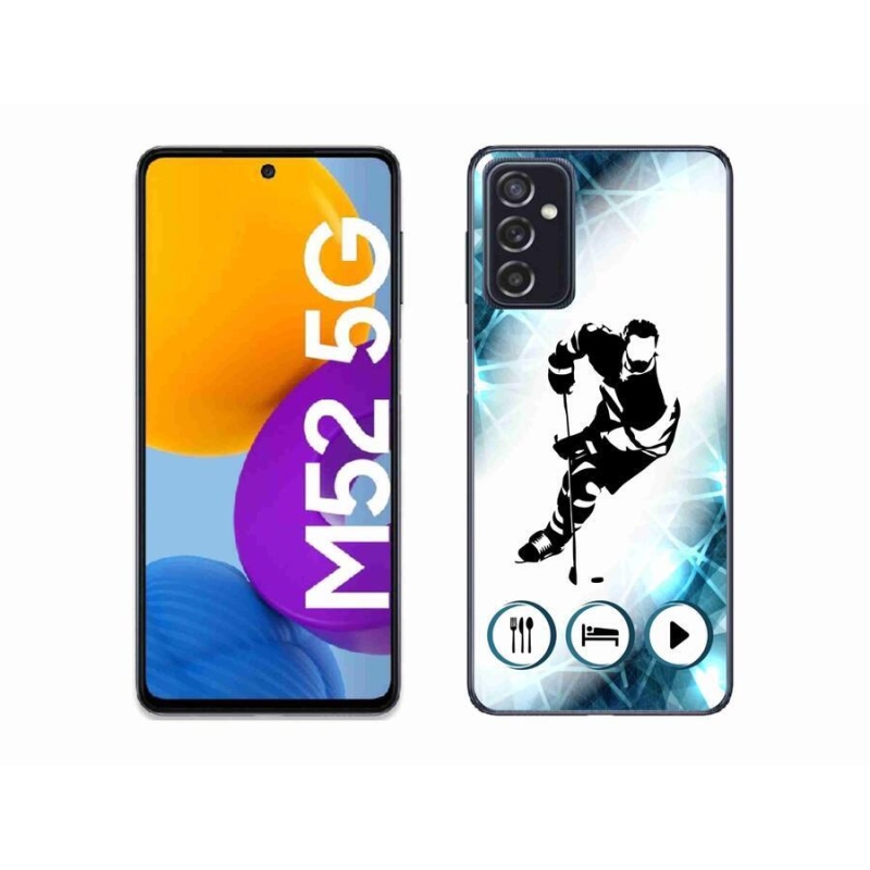 Gélový kryt mmCase na mobil Samsung Galaxy M52 5G - hokej 1