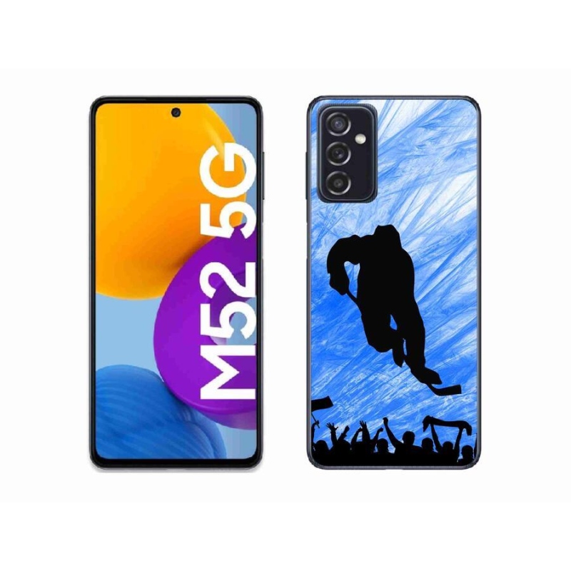 Gélový kryt mmCase na mobil Samsung Galaxy M52 5G - hokejový hráč