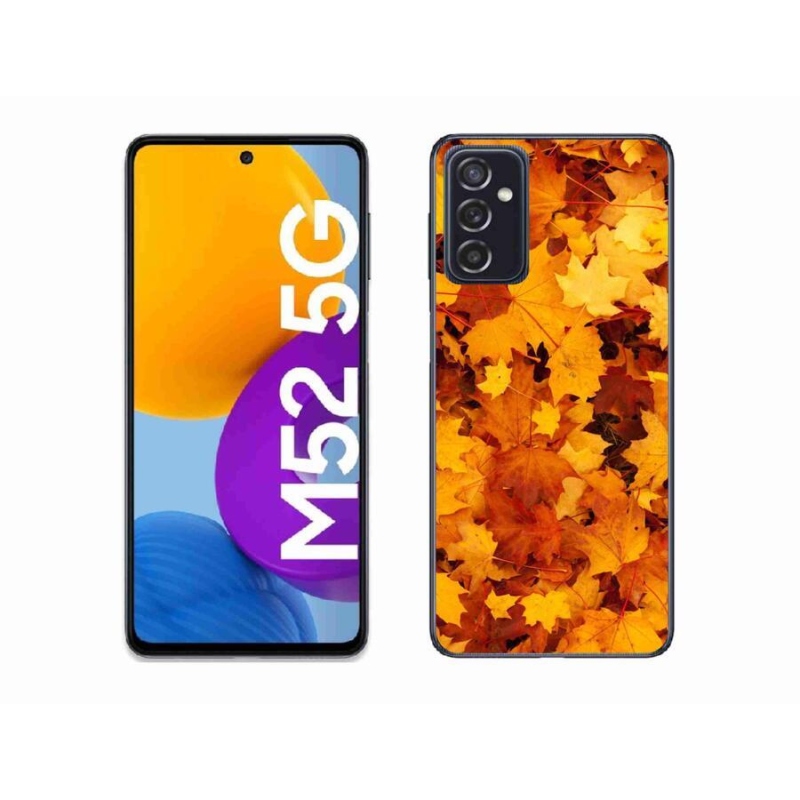 Gélový kryt mmCase na mobil Samsung Galaxy M52 5G - javorové listy