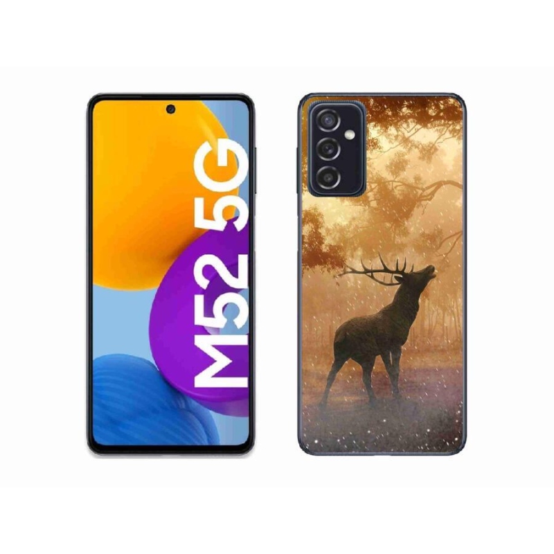 Gélový kryt mmCase na mobil Samsung Galaxy M52 5G - jeleň v ruji