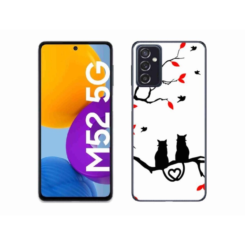 Gélový kryt mmCase na mobil Samsung Galaxy M52 5G - mačací láska