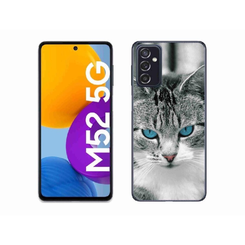 Gélový kryt mmCase na mobil Samsung Galaxy M52 5G - mačacie pohľad 1