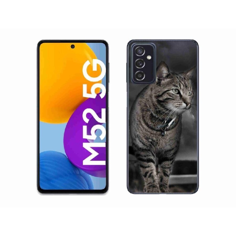 Gélový kryt mmCase na mobil Samsung Galaxy M52 5G - mačka