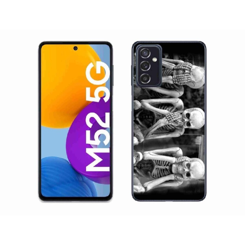 Gélový kryt mmCase na mobil Samsung Galaxy M52 5G - kostlivci