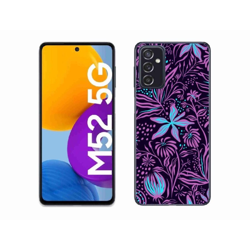 Gélový kryt mmCase na mobil Samsung Galaxy M52 5G - kvety 2